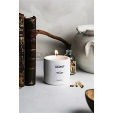 Lalezen Home Coconut Beton Mum Beyaz Renkli Kokulu Mum 1 Parça Hindistan Cevizi Kokusuyla Rahatlatıcı