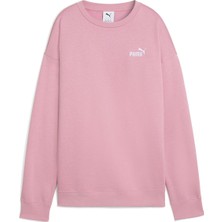 Puma Essentials Small Logo Relaxed Kadın Pembe Bisiklet Yaka Sweatshirt