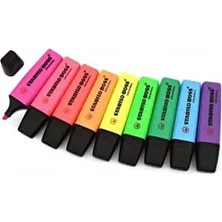 Stabilo Renkli Boss Fosforlu Kalem 9'lu Set Pembe Renkli Yüksek Kalite Kırtasiye Ürünü