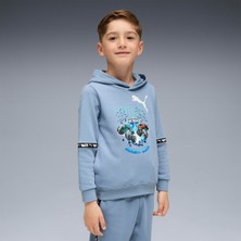 Puma X HOT WHEELS Graphic Mavi Unisex Çocuk Sweatshirt