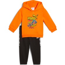 Puma Hot Wheels Bebek Kapüşonlu Eşofman Takımı