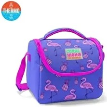 Coral High Kids Flamingo Desenli Pembe Lavanta Thermo Beslenme Çantası 11805 Kapasite Özellikleri ile