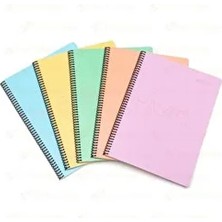 Mynote Spiralli Telli Pp Kapak A4- 3 Adet 80 Yaprak Kareli + 2 Adet Çizgili 80 Yaprak Defter 5 Tane