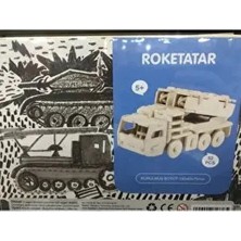 Robotik JP242 Ahşap Maket Roketatar 32 Parça Malzeme Ahşap ile Eğlenceli Oyun Deneyimi