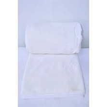 Özdilek Embos Peluş Bebek Battaniyesi Krem Renk 100x120 cm Düz Desenli Yumuşak Özellikli