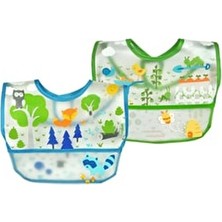 iplay I Play Su Geçirmez Bebek Cırtlı Mama Önlüğü 2'li Paket 9-18 Ay Eva Kumaş Özellikli