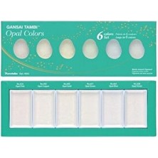 Gansai Tambi Opal Colors Tablet Sulu Boya Seti 6 Renk
