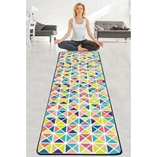 Chilai Home Tyaigan Yıkanabilir Kaymaz 60X200 cm Pilates Halısı 10 mm Minder Kalınlığı ile Spor ve Fitness İçin