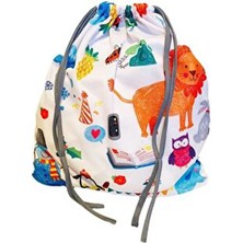 44X43CM, Aslan, Yedek Kıyafet, Yıkama Çanta, Seyahat, Plaj, Valiz Içi Düzenleme Büzgülü Bebek Çanta