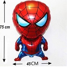 Örümcek Adam Temalı Folyo Balon 45 cm x 75 cm Kırmızı Renk 1 Adet Parti Kutlaması İçin