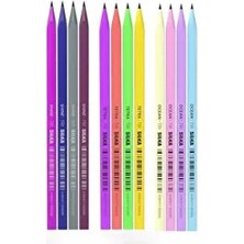 Silka Üçgen Karışık Renkli Kurşun Kalem 6'lı Farklı Renk Seçenekleri ile Eğlenceli Çizim Deneyimi