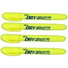 4 Canlı Sarı Renk Fosforlu Kalem