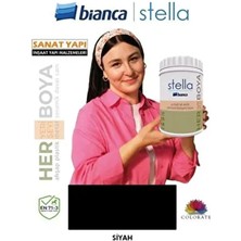 Bianca Stella Su Bazlı Akrilik Boya 1 lt Mat Renk İç Mekanlar İçin Yüksek Yapışma Özelliği