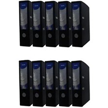 Noki Geniş Plastik Klasör Siyah 10 Lu Paket 28.5 x 32 x 7 cm A4 Belgeler İçin Uygun