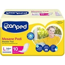 Molped Canped Lohusa Pedi Yoğun L Beden 10'lu Paket Gün Boyu Konfor ve Sızıntı Önleyici Teknoloji