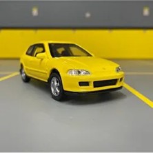 Welly Honda Civic Eg6 1/36 Ölçek Diecast Metal Model Araba Çek Bırak Araba Gerçekçi Detaylar ile