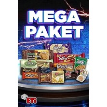 ETI Mega Paket Atıştırmalıklar  Miktar: Çeşitli İçindekilerle Zenginleştirilmiş Lezzetli Seçenekler