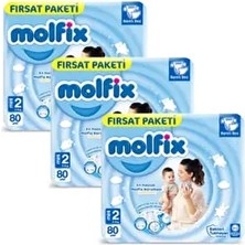 Fırsat Paketi Mini Bebek Bezi 2 Numara 3-6 kg (Toplam 240 Adet)