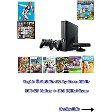 360 +300 Dijital OYUN+500 GB Hdd+Kinect Kamera+2 Ad Kol