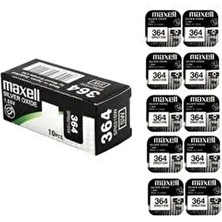 Maxell 10 Adet SR621SW 364 Numara Hızlı Şarj Özellikli Saat ve Cihaz Pili