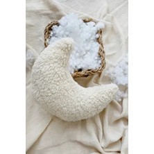 Teddy Moon Yastık Bebek Çocuk Odası Krem