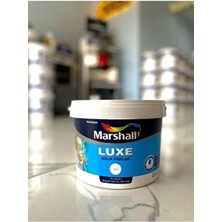 Marshall Luxe Aqua Parlak Su Bazlı Beyaz Boya 0,75 L Silinebilir Özellik ile Kolay Uygulama