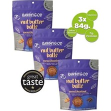 Glutensiz Kakaolu, Fındık Ezmeli Kuruyemiş ve Meyve Topları 3'lü Paket 84G x 3 Paket