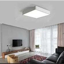 Beyaz Ledli 24 Watt Sıva Üstü LED Panel Kare Tavan Armatürü 6500K Beyaz Işık
