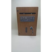 Büyük Boy Ahşap Dilek Öneri Şikayet Kutusu