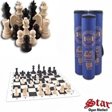 Star Satranç Takımı Turnuva Takımı Okul Takımı Omuz Askılı Kaliteli Bez Çanta