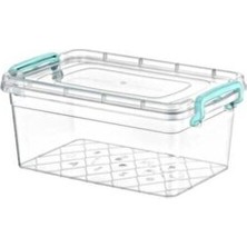 Plastik Kutu Kapaklı Saplı Saklama Kabı 5.5 Litre (20 x 31 x 13)