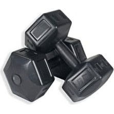 16 kg Siyah Dambıl Seti 8 kg x 2 Adet Toplam 16 kg Ağırlık Seti