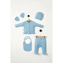 Hastane Çıkış Setleri Raporlu Penye 5'li Set Yenidoğan Kıyafetleri - Hediye Paketli