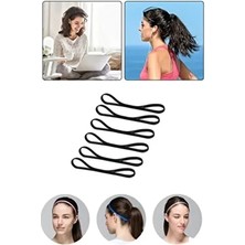 6 Adet Sporcu Saç Bandı Saç Yoga Bandı Saç Aksesuar