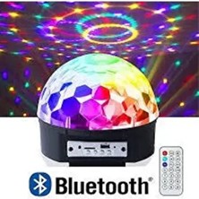 Disko Topu Ses Bombası LED Işıklı Projeksiyonlu Hoperlörlü Bluetooth Sd USB