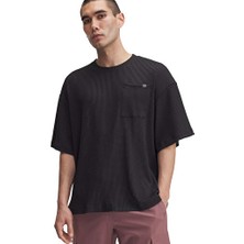 Under Armour Ua Rival Waffle Crew Erkek Günlük Tişört 1383106-001 Siyah