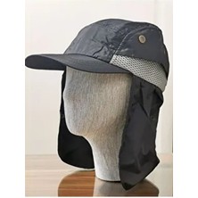 Uv Korumalı Yazlık Enselikli Şapka Arazi Şapkası Lejyoner Şapka