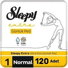 Extra Ultra Ince Günlük Ped Normal 3X40=120 Adet Ped