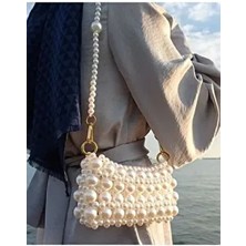 Inci Çanta - Incili Çanta - Inci Boncuklu Çanta - Inci Boncuk Çanta