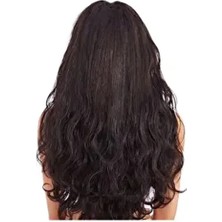 Yarım Ay Çıt Çıt Düz Koyu Kahve Saç 140 gr ve 65 cm