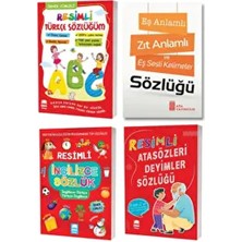 Resimli Türkçe Ingilizce Atasözleri ve Deyimler Sözlükleri Eş Anlamlı Zıt Anlamlı (4 Kitap)