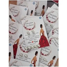 Miray Hediye Ailesi Beyaz Renkli Inci Küpe ve Inci Toka 15 Adet Parti & Kutlama Malzemeleri