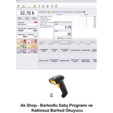 Barkod Satış Sistemi & Market Programı & Kablosuz Barkod Okuyucu