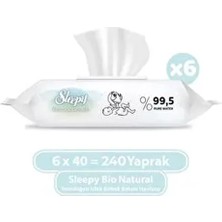 Islak Mendil Bio Natural Yeni Doğan X6 Adet