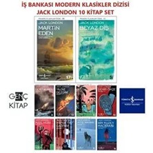 Iş Bankası Jack London 10 Kitap Set Modern Klasikler Dizisi Martın Eden-Beyaz Diş-Deniz Kurdu
