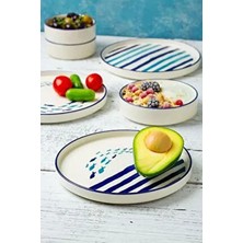 Marin Serisi 14 Parça 6 Kişilik Hand Made Özel Tasarım Kahvaltı Takımı