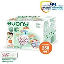 Kids Yumuşak Elastik Kulaklı Renkli Çocuk Maskesi 5X50'LI 250 Adet