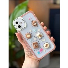 Go Aksesuar Iphone 11 Şeffaf Yumuşak Silikon Kılıf Renkli Ayıcık Tasarımıyla Kamera Koruma
