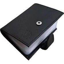 Lüks Deri Kartlıklı Cüzdan - Dikey Çıtçıtlı Model