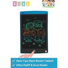 LCD Ekranlı Kalemli Dijital Çizim Tableti Yazı Tahtası Boyama Resim Için Akıllı Çocuk Tablet 8,5 Inç